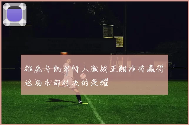 雄鹿与凯尔特人激战正酣谁将赢得这场东部对决的荣耀